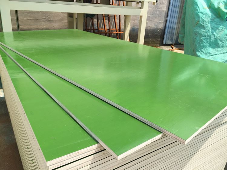 Green plastic plywood