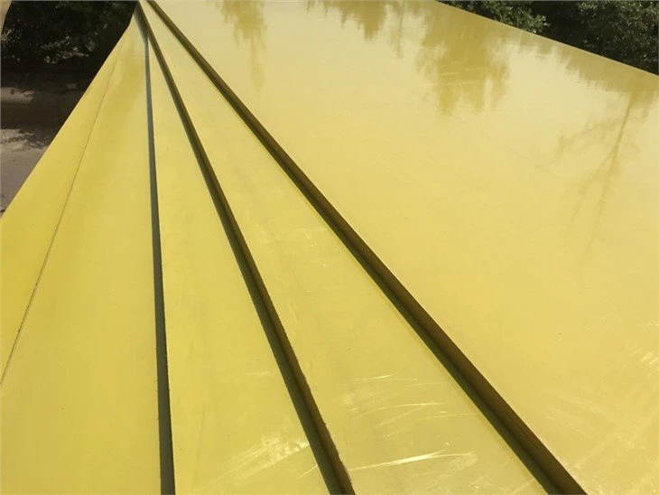 Yellow pvc plywood
